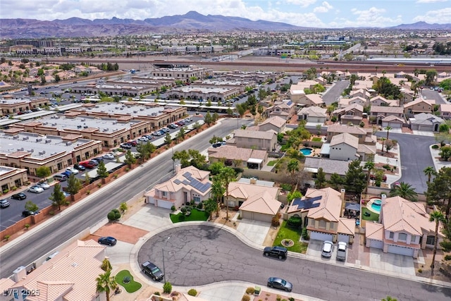 3295 Cooper Creek Dr, Henderson, NV 89074 - birds eye view of property with a mountain view