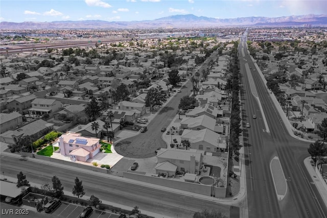 3295 Cooper Creek Dr, Henderson, NV 89074 - birds eye view of property featuring a residential view and a mountain view