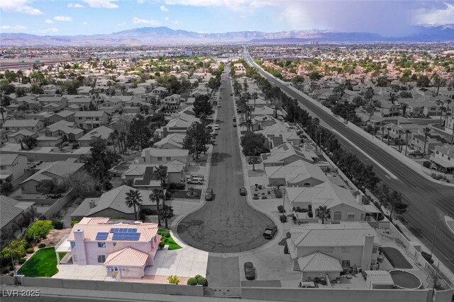3295 Cooper Creek Dr, Henderson, NV 89074 - birds eye view of property with a residential view and a mountain view
