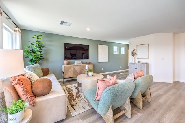 3402 La Cura Ave Lot 69, Las Vegas, NV 89141 - living room with wood finished floors, baseboards, and recessed lighting