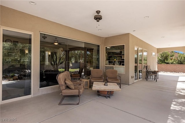 1981 Trophy Elk Ave, Logandale, NV 89021 - view of patio / terrace with ceiling fan