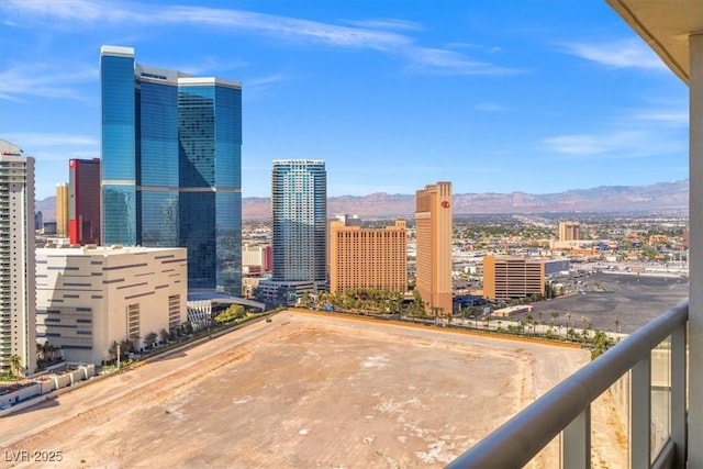 view of city with a mountain view