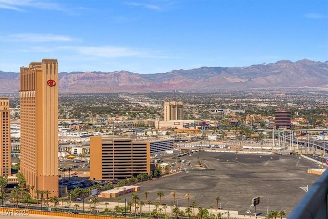 view of city with a mountain view
