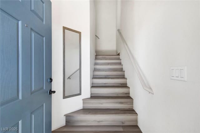 view of stairway