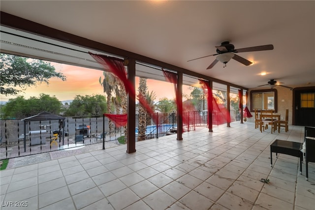711 Sari Dr, Las Vegas, NV 89110 - view of patio with outdoor dining space and ceiling fan