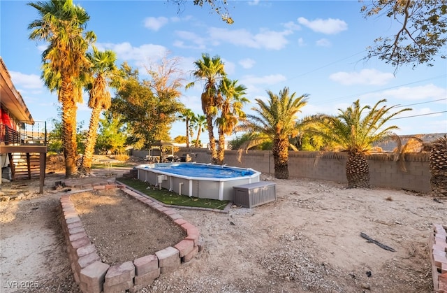 711 Sari Dr, Las Vegas, NV 89110 - fenced backyard with a wooden deck