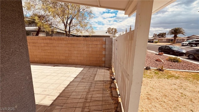 201 Redstone St, Las Vegas, NV 89145 - view of patio with fence