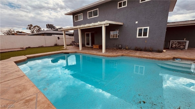 201 Redstone St, Las Vegas, NV 89145 - view of pool featuring fence, a fenced in pool, and a patio area