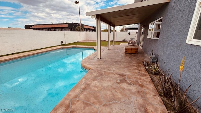 201 Redstone St, Las Vegas, NV 89145 - view of pool with a fenced in pool, a fenced backyard, and a patio area