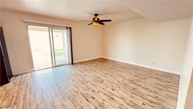 201 Redstone St, Las Vegas, NV 89145 - spare room with baseboards, light wood-type flooring, and ceiling fan