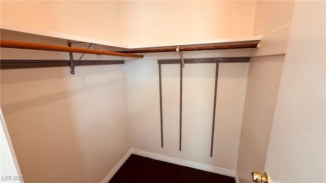 201 Redstone St, Las Vegas, NV 89145 - walk in closet featuring dark wood-style floors