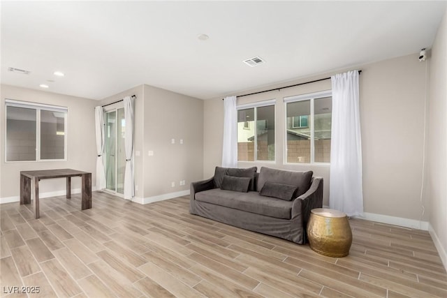 1049 Williamtown Ave, North Las Vegas, NV 89084 - interior space with light wood-type flooring, visible vents, and baseboards