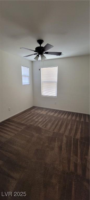 8626 Anderson Dale Ave, Las Vegas, NV 89178 - unfurnished room with dark carpet and ceiling fan
