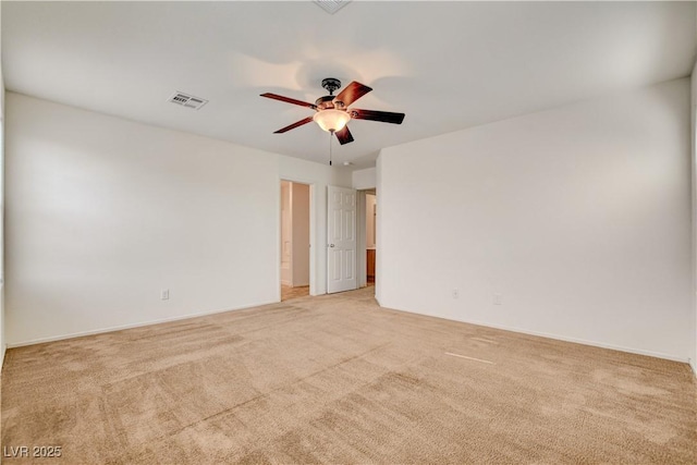 8626 Anderson Dale Ave, Las Vegas, NV 89178 - unfurnished room with light colored carpet, ceiling fan, and baseboards