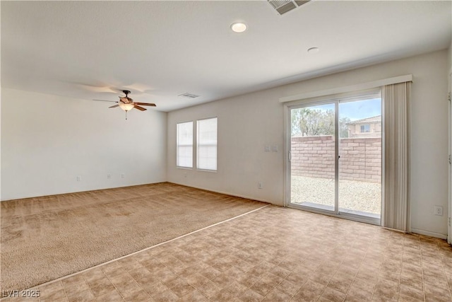8626 Anderson Dale Ave, Las Vegas, NV 89178 - unfurnished room with healthy amount of natural light, a ceiling fan, and recessed lighting