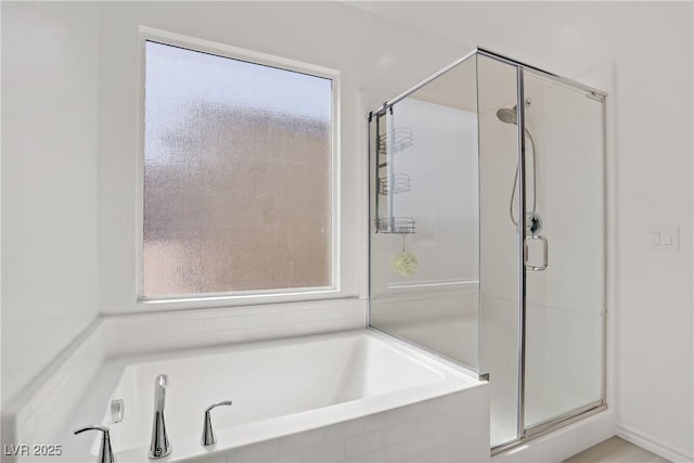 4436 Mural Glen Ct, North Las Vegas, NV 89084 - full bathroom with a garden tub and a shower stall