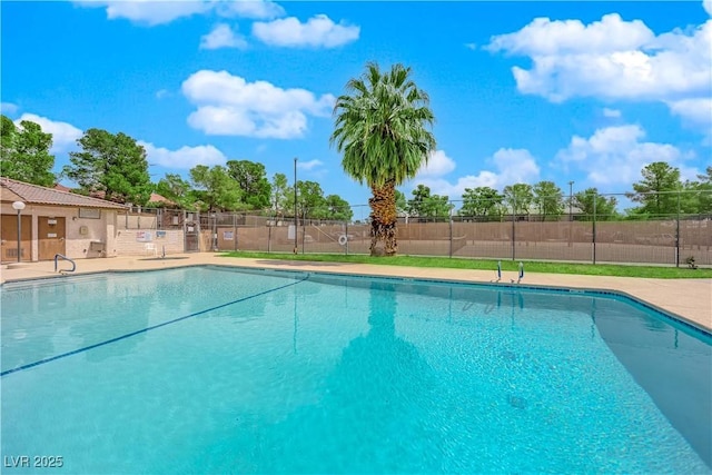 pool featuring fence