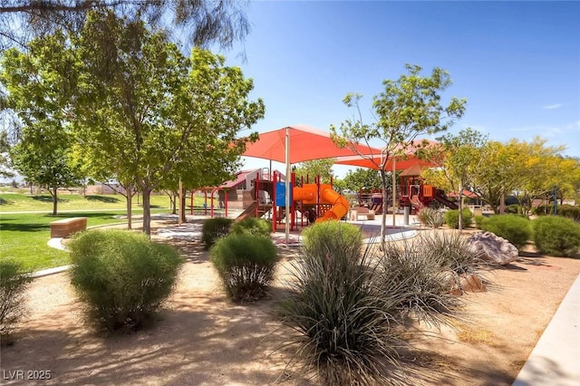 489 Filaree Pl, Henderson, NV 89015 - view of home's community featuring a yard and playground community