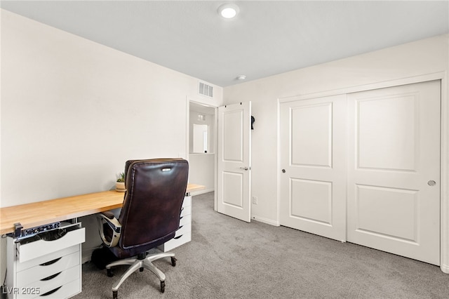 carpeted office with visible vents