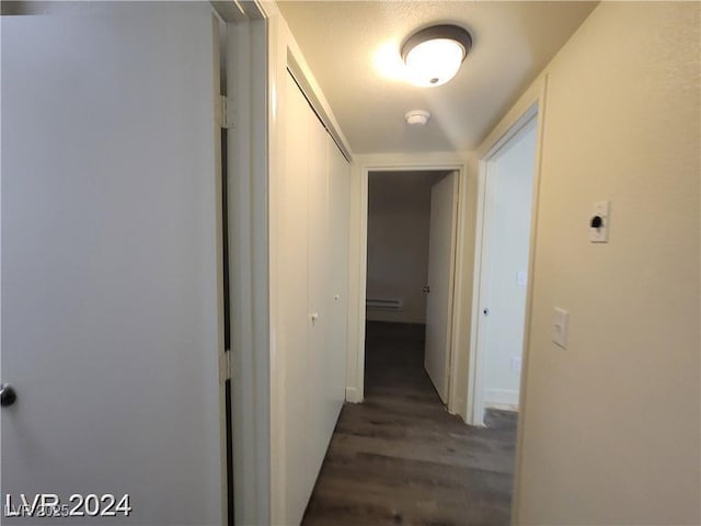 1317 Exley Ave, Las Vegas, NV 89104 - corridor with dark wood finished floors