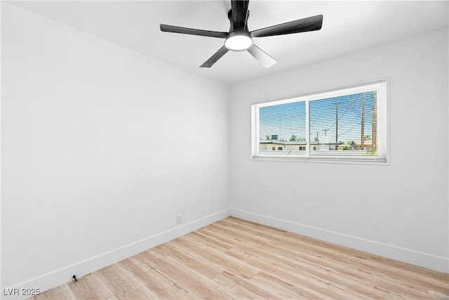 1020 Baker Ave, Las Vegas, NV 89108 - unfurnished room with a ceiling fan, baseboards, and light wood finished floors