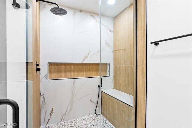 1020 Baker Ave, Las Vegas, NV 89108 - full bath with a marble finish shower
