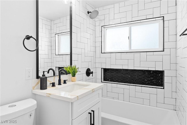 1020 Baker Ave, Las Vegas, NV 89108 - full bath with shower / bath combination, vanity, and toilet