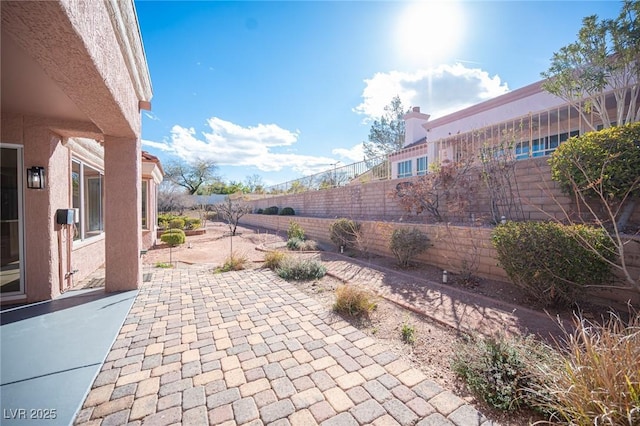 view of patio / terrace with a fenced backyard