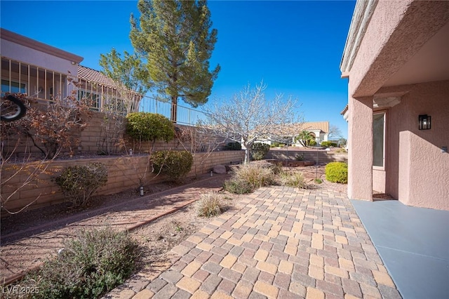 view of patio / terrace with a fenced backyard