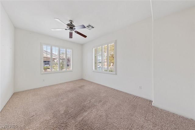 4217 Box Canyon Falls Ave, North Las Vegas, NV 89085 - empty room with ceiling fan, carpet, and visible vents