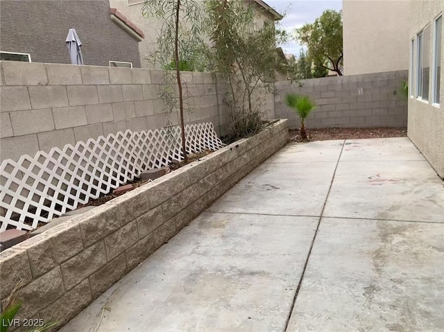 view of patio / terrace with a fenced backyard