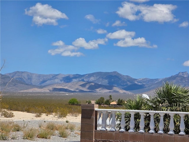 view of mountain feature