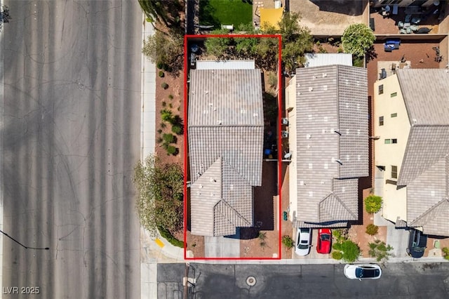 2929 Salado Creek Ave, North Las Vegas, NV 89081 - aerial view of property and surrounding area with property parcel outlined