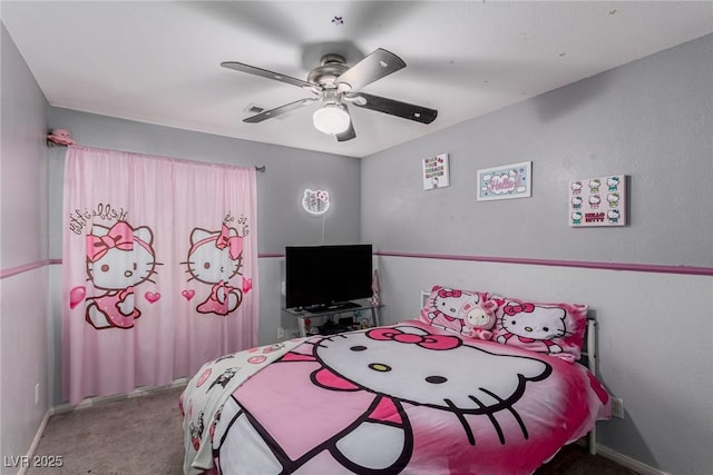 1066 Aspen Valley Ave, Las Vegas, NV 89123 - carpeted bedroom featuring baseboards and ceiling fan