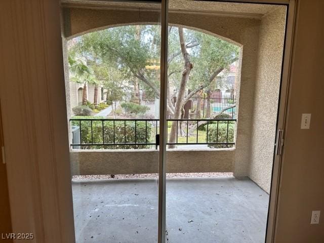 view of doorway to outside