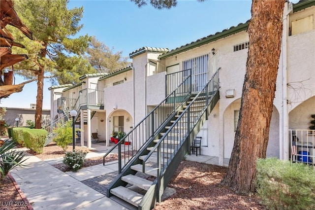 exterior space with stairway