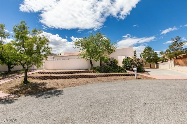 view of front of home with fence