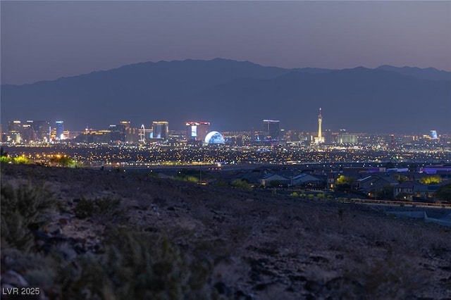 2650 Skylark Trail St, Henderson, NV 89044 - city view featuring a mountain backdrop and a view of city lights