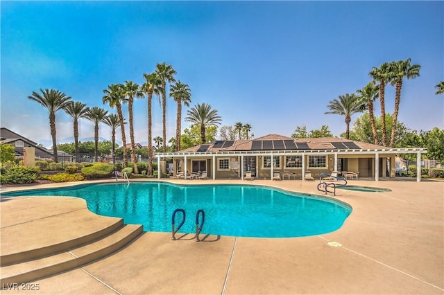 10205 Birch Bluff Ln, Las Vegas, NV 89145 - community pool featuring a patio area
