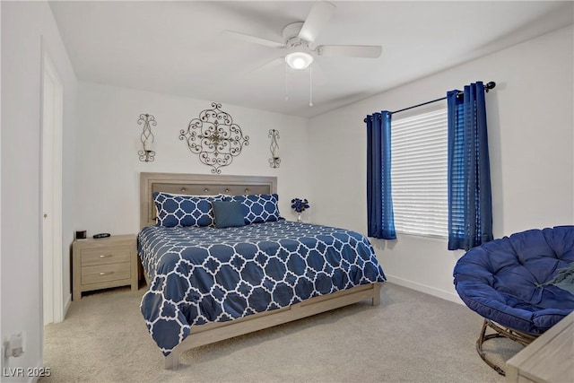 664 Foam Flower Ln, Henderson, NV 89015 - bedroom featuring carpet flooring, ceiling fan, and baseboards