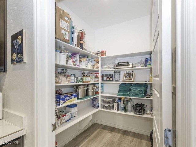 view of storage area