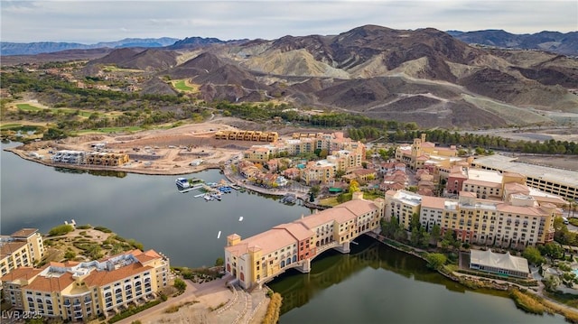 58 Sun Lily Ln, Henderson, NV 89011 - aerial view with a water and mountain view