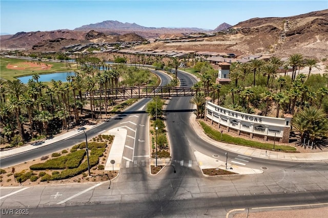 58 Sun Lily Ln, Henderson, NV 89011 - drone / aerial view featuring a water and mountain view
