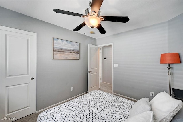 722 Chepstow Ave, Las Vegas, NV 89178 - bedroom with baseboards, carpet flooring, and ceiling fan