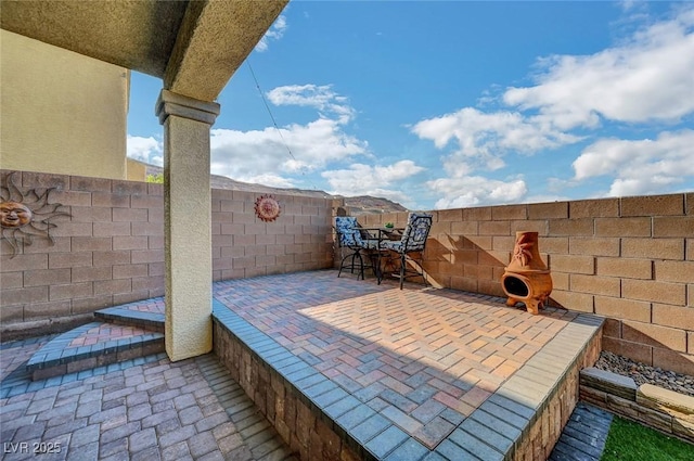 722 Chepstow Ave, Las Vegas, NV 89178 - view of patio with a fenced backyard