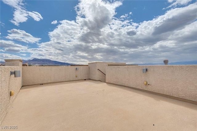 345 Gracious Way, Henderson, NV 89011 - view of patio featuring a mountain view