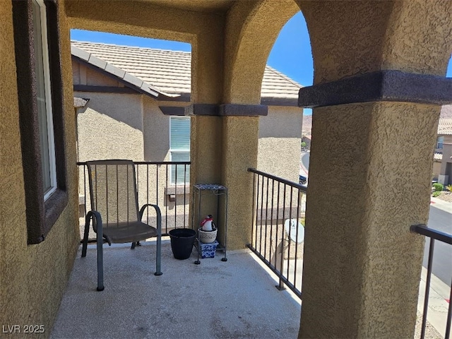 view of balcony