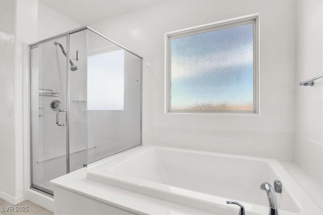 3136 Mossfield Ave, Henderson, NV 89052 - full bath featuring a stall shower and a garden tub