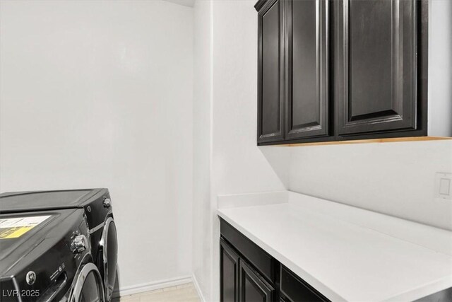 3136 Mossfield Ave, Henderson, NV 89052 - laundry room featuring washing machine and dryer and cabinet space