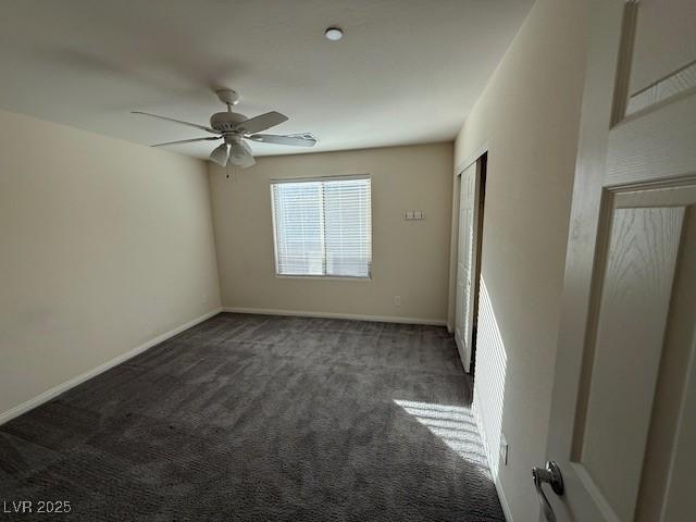 2947 Caxton Grove Dr, Henderson, NV 89052 - interior space featuring carpet flooring, a ceiling fan, and baseboards